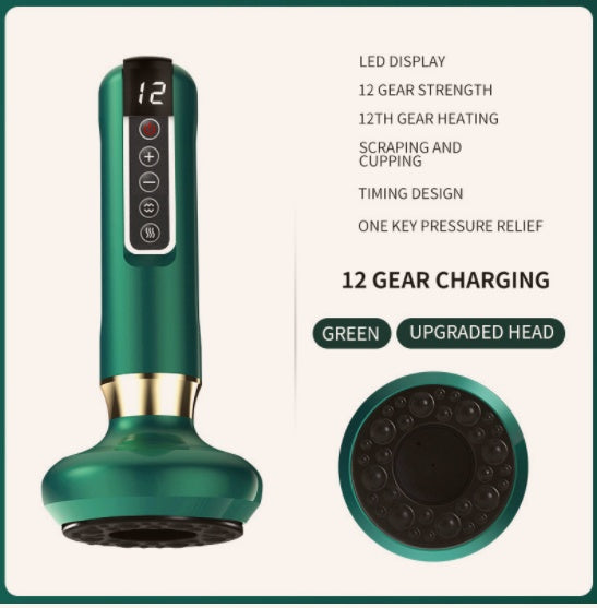 Electric Vacuum Cupping Massager with Gua Sha – Anti-Cellulite Body Slimming Device for Fat Reduction & Muscle Relaxation