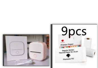 Portable Mini Thermal Label & Photo Printer - USB Rechargeable Pocket Printer for Students & Small Business