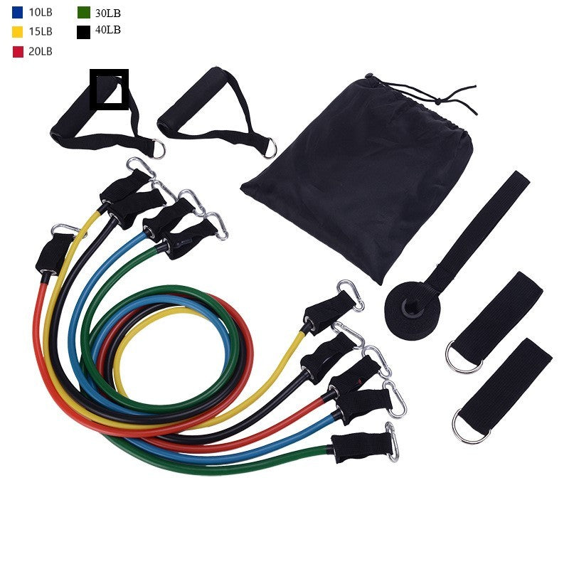 Resistance Band Set | Portable Fitness Workout Kit with Handles & Door Anchor