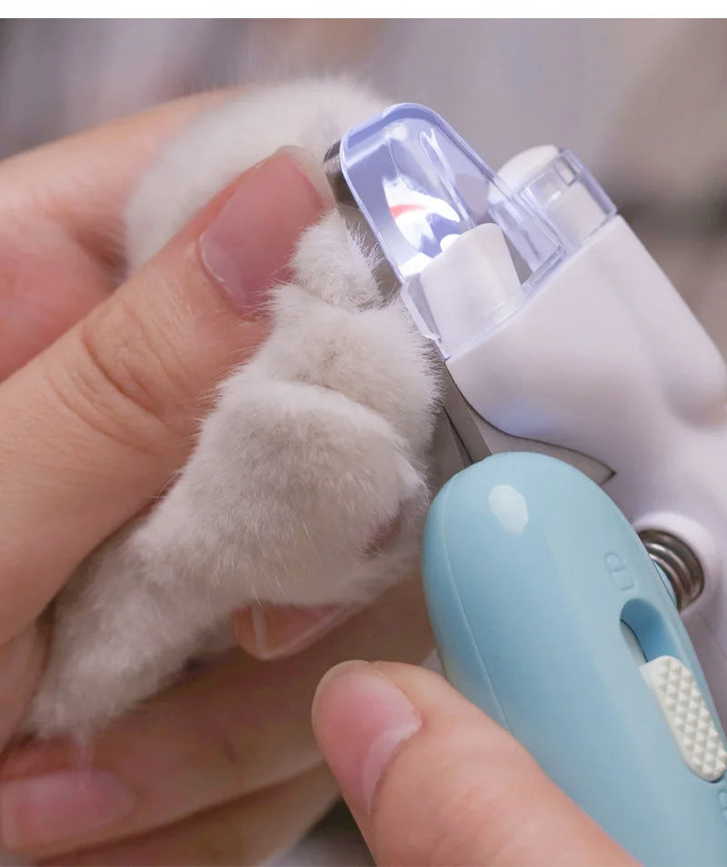 LED Pet Nail Clippers with Electric Nail Grinder – Dog & Cat Nail Trimmer with Safety Guard, Quiet Motor, Rechargeable & Portable Grooming Tool