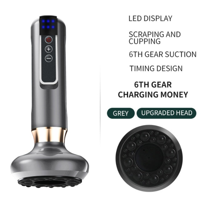 Electric Vacuum Cupping Massager with Gua Sha – Anti-Cellulite Body Slimming Device for Fat Reduction & Muscle Relaxation