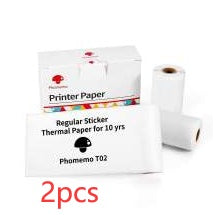 Portable Mini Thermal Label & Photo Printer - USB Rechargeable Pocket Printer for Students & Small Business