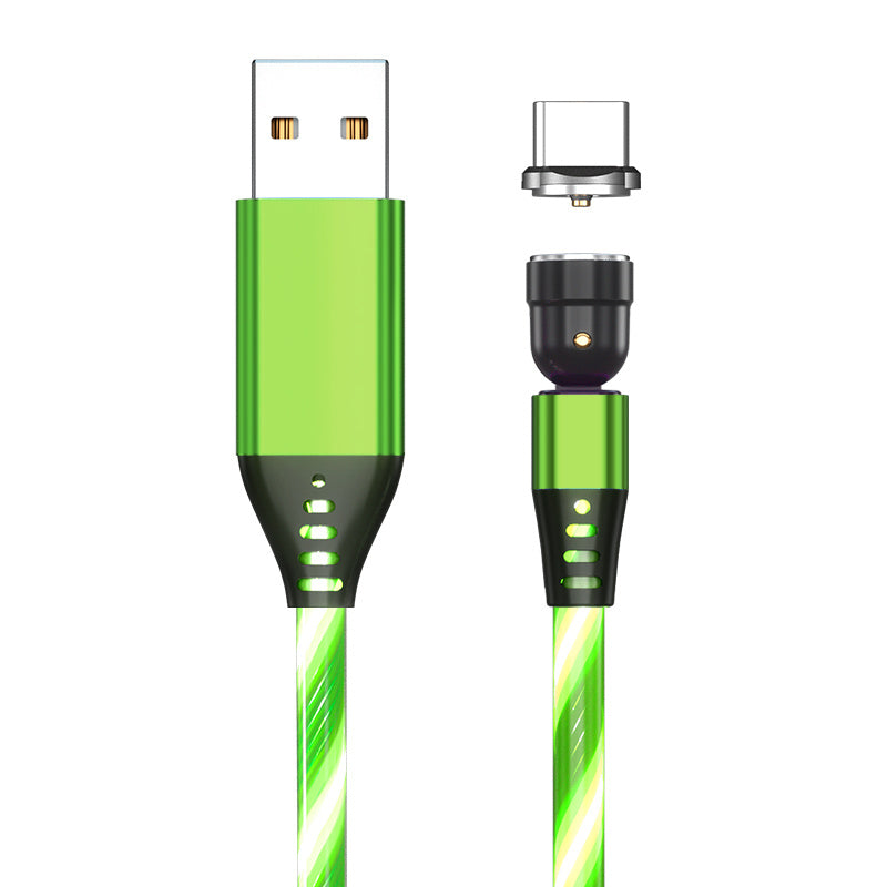 Luminous Magnetic Phone Charger Cable - 540 Rotate 3A Fast Charging for All Devices