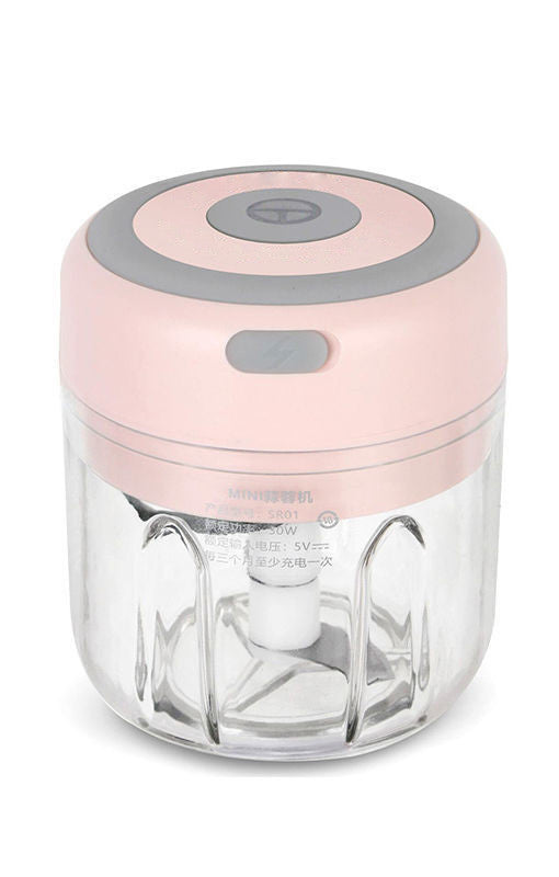 Mini Electric Garlic Chopper - USB Rechargeable Ginger & Chili Masher