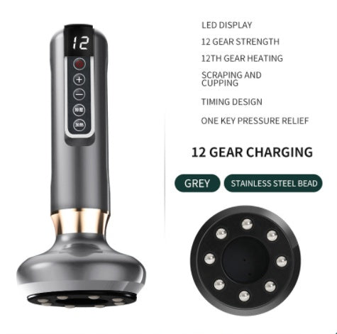 Electric Vacuum Cupping Massager with Gua Sha – Anti-Cellulite Body Slimming Device for Fat Reduction & Muscle Relaxation