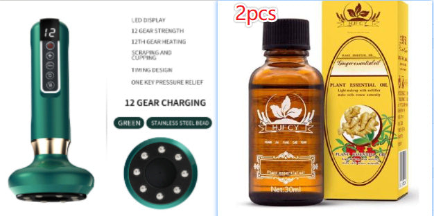 Electric Vacuum Cupping Massager with Gua Sha – Anti-Cellulite Body Slimming Device for Fat Reduction & Muscle Relaxation