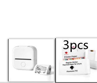 Portable Mini Thermal Label & Photo Printer - USB Rechargeable Pocket Printer for Students & Small Business