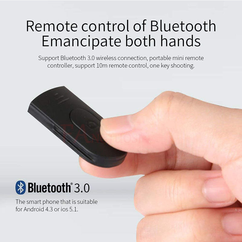 Universal Bluetooth Selfie Stick Tripod - Compatible with iPhone & Android for Live Streaming