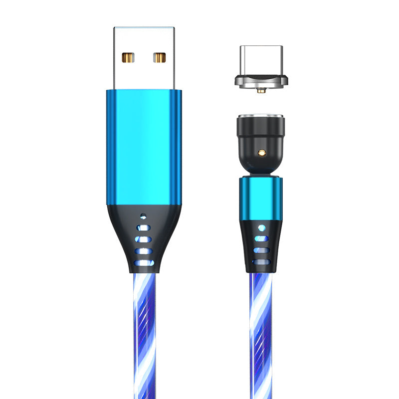Luminous Magnetic Phone Charger Cable - 540 Rotate 3A Fast Charging for All Devices