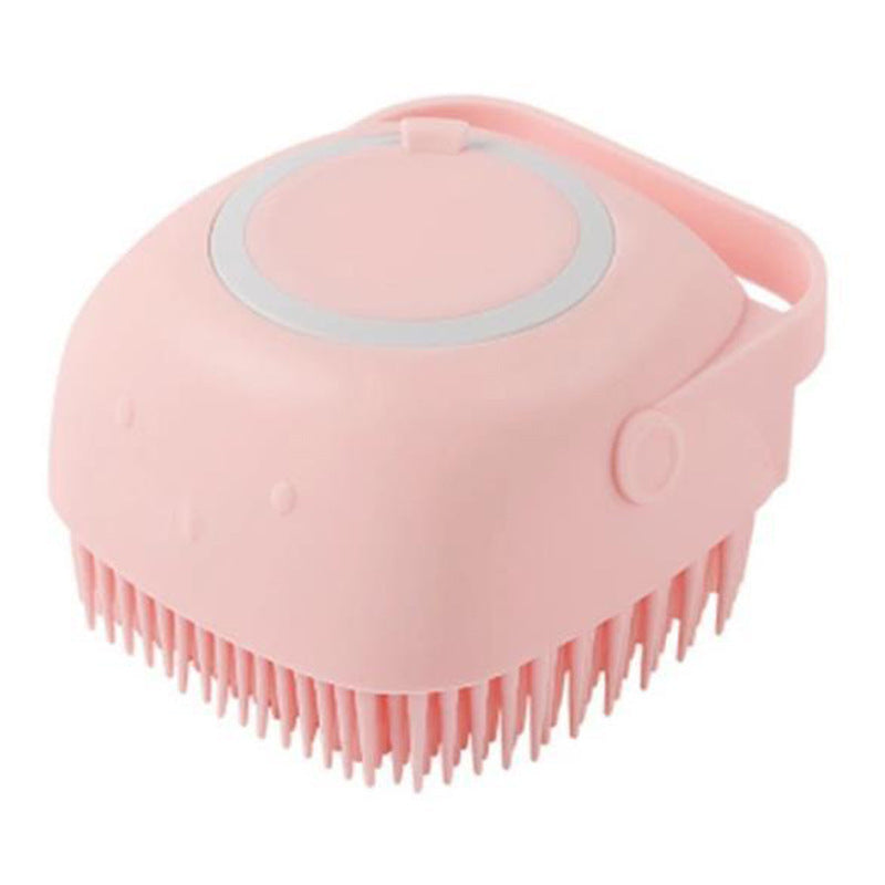 Silicone Pet Bath Massage Brush - Gentle Grooming Glove for Dogs & Cats