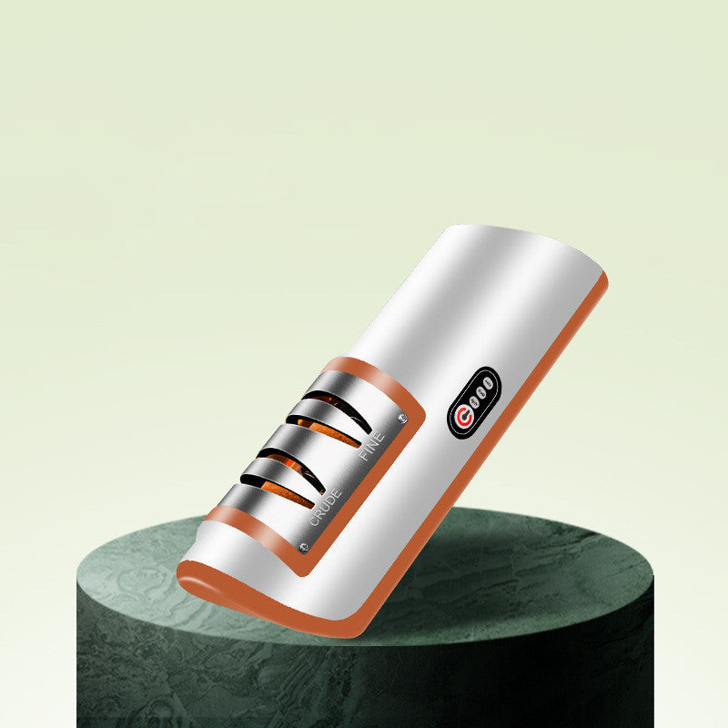 Adjustable Electric Knife & Scissor Sharpener - USB Rechargeable Kitchen Gadget