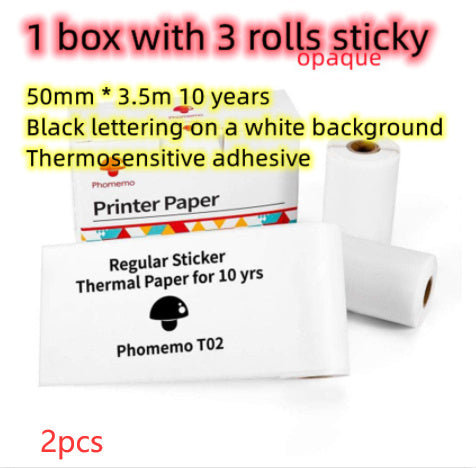 Portable Mini Thermal Label & Photo Printer - USB Rechargeable Pocket Printer for Students & Small Business