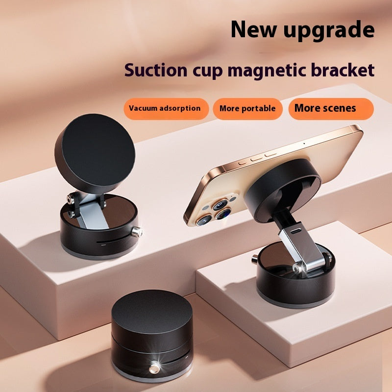 Foldable Magnetic Car Phone Holder – Strong Suction Cup Mount, Hands-Free Dashboard/Windshield Stand for All Smartphones