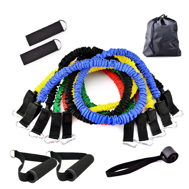 Resistance Band Set | Portable Fitness Workout Kit with Handles & Door Anchor