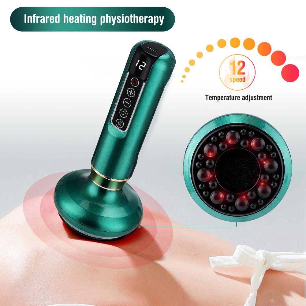 Electric Vacuum Cupping Massager with Gua Sha – Anti-Cellulite Body Slimming Device for Fat Reduction & Muscle Relaxation