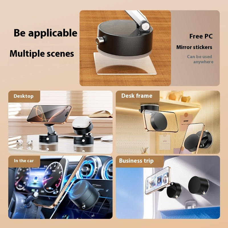 Foldable Magnetic Car Phone Holder – Strong Suction Cup Mount, Hands-Free Dashboard/Windshield Stand for All Smartphones