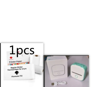 Portable Mini Thermal Label & Photo Printer - USB Rechargeable Pocket Printer for Students & Small Business