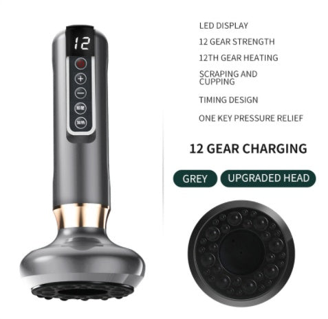 Electric Vacuum Cupping Massager with Gua Sha – Anti-Cellulite Body Slimming Device for Fat Reduction & Muscle Relaxation