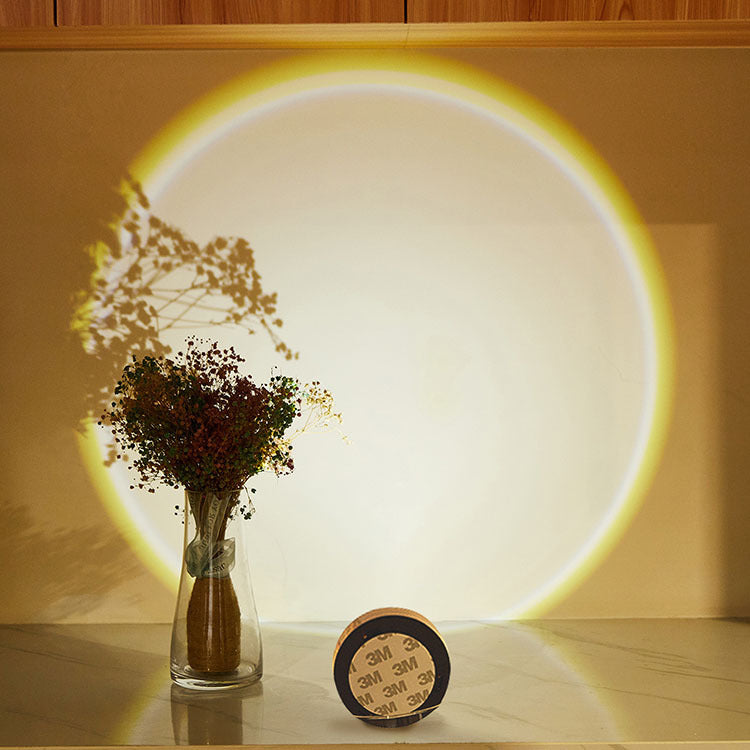 Wireless LED Under Cabinet Lights - Battery Powered Sunset Night Light for Kitchen Closet Bedroom