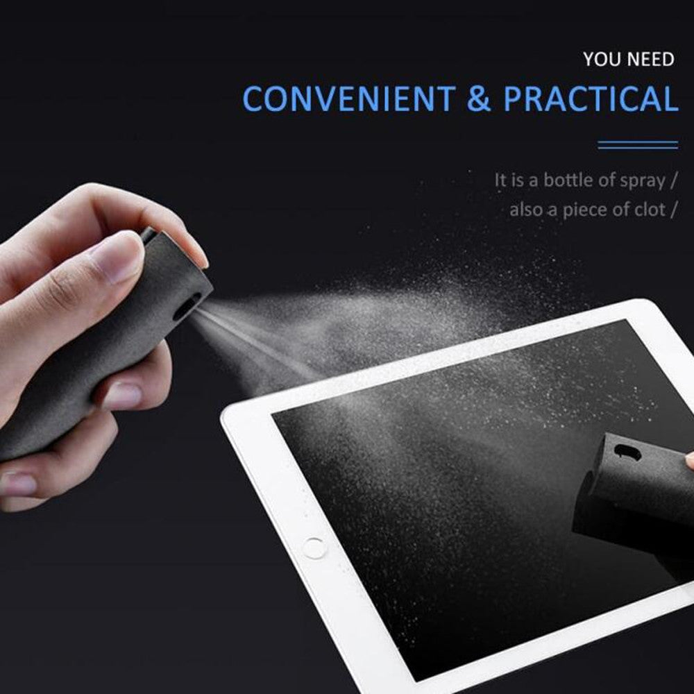 2 In 1 Phone & Computer Screen Cleaning Kit - Non-Scratch Microfiber Cloth with Cleaning Solution