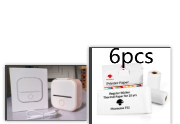 Portable Mini Thermal Label & Photo Printer - USB Rechargeable Pocket Printer for Students & Small Business