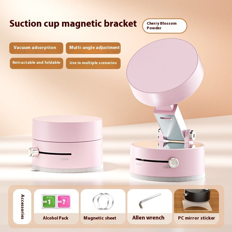 Foldable Magnetic Car Phone Holder – Strong Suction Cup Mount, Hands-Free Dashboard/Windshield Stand for All Smartphones