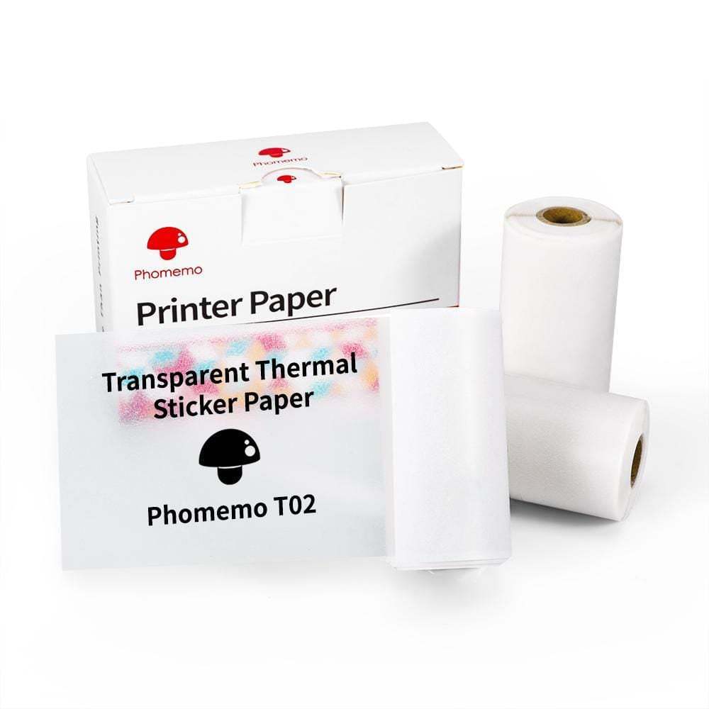 Portable Mini Thermal Label & Photo Printer - USB Rechargeable Pocket Printer for Students & Small Business