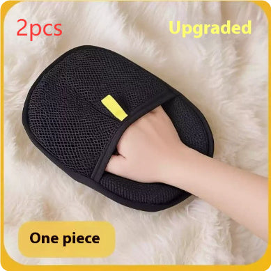 Pet Grooming Glove & Deshedding Mitt for Dogs, Cats & Rabbits