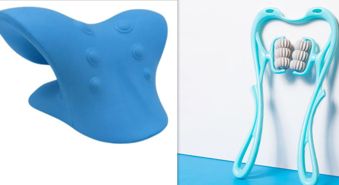 Six-Wheel Manual Neck & Shoulder Massager – Deep Tissue Roller for Pain Relief & Muscle Relaxation