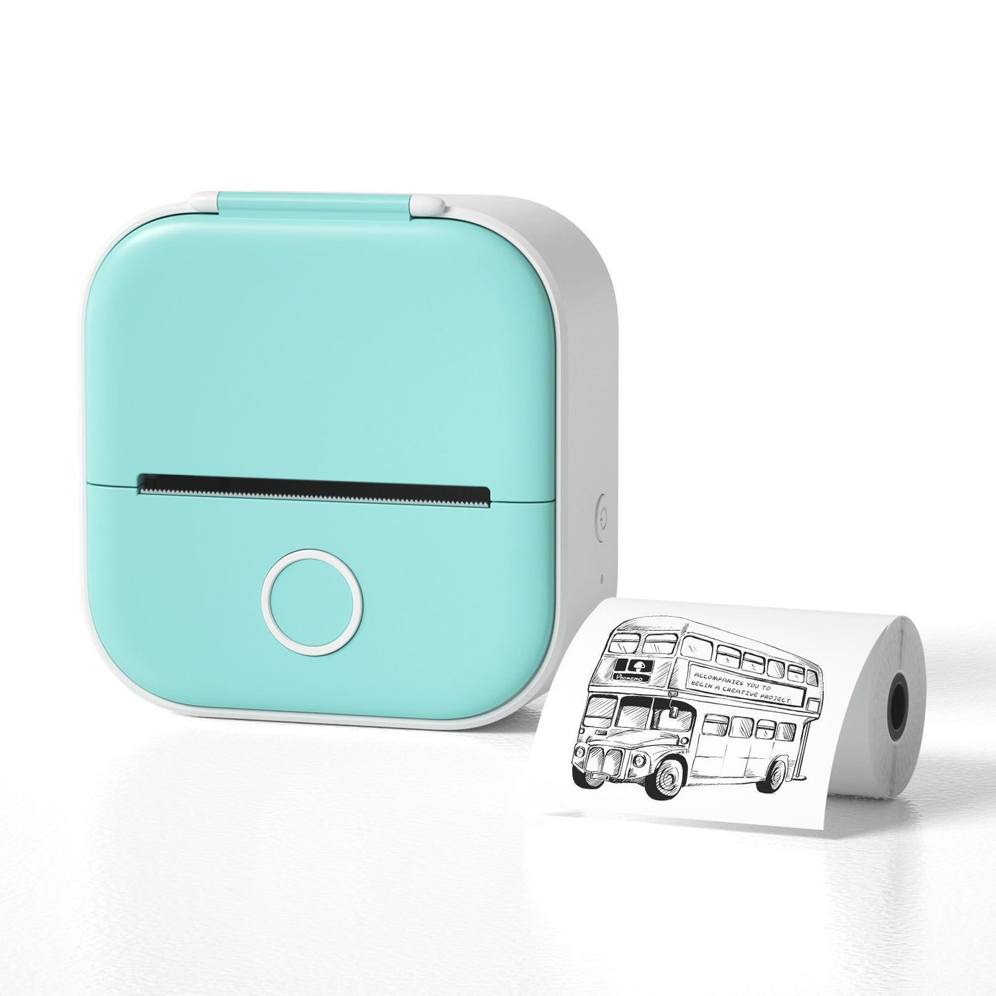 Portable Mini Thermal Label & Photo Printer - USB Rechargeable Pocket Printer for Students & Small Business