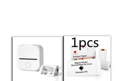 Portable Mini Thermal Label & Photo Printer - USB Rechargeable Pocket Printer for Students & Small Business