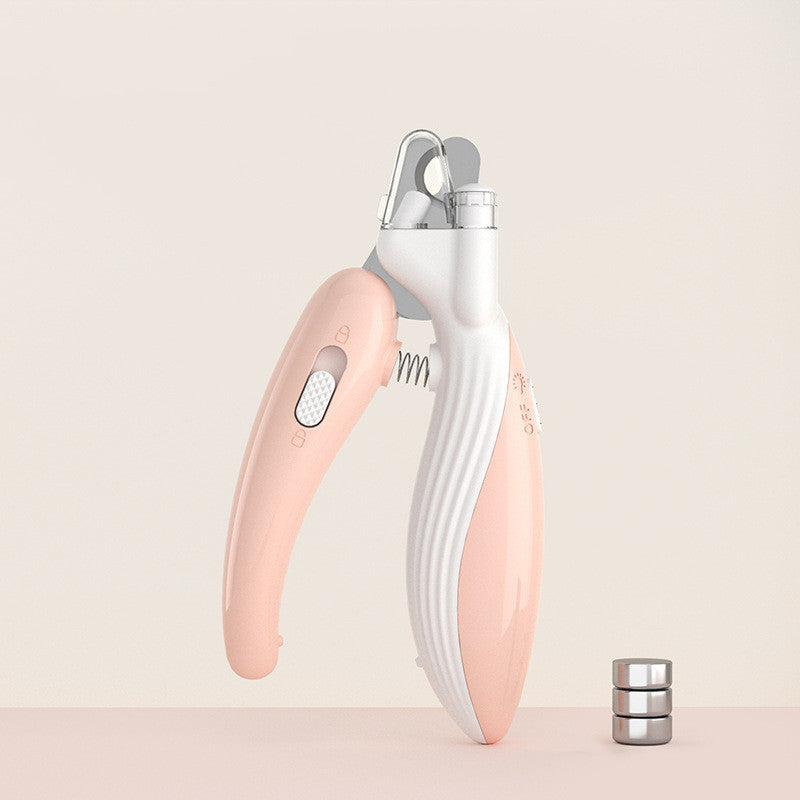 LED Pet Nail Clippers with Electric Nail Grinder – Dog & Cat Nail Trimmer with Safety Guard, Quiet Motor, Rechargeable & Portable Grooming Tool