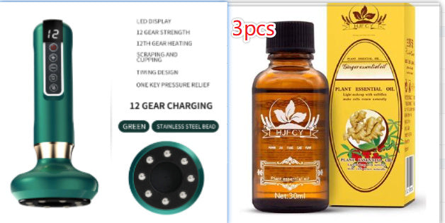 Electric Vacuum Cupping Massager with Gua Sha – Anti-Cellulite Body Slimming Device for Fat Reduction & Muscle Relaxation