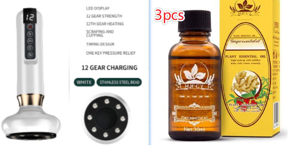 Electric Vacuum Cupping Massager with Gua Sha – Anti-Cellulite Body Slimming Device for Fat Reduction & Muscle Relaxation