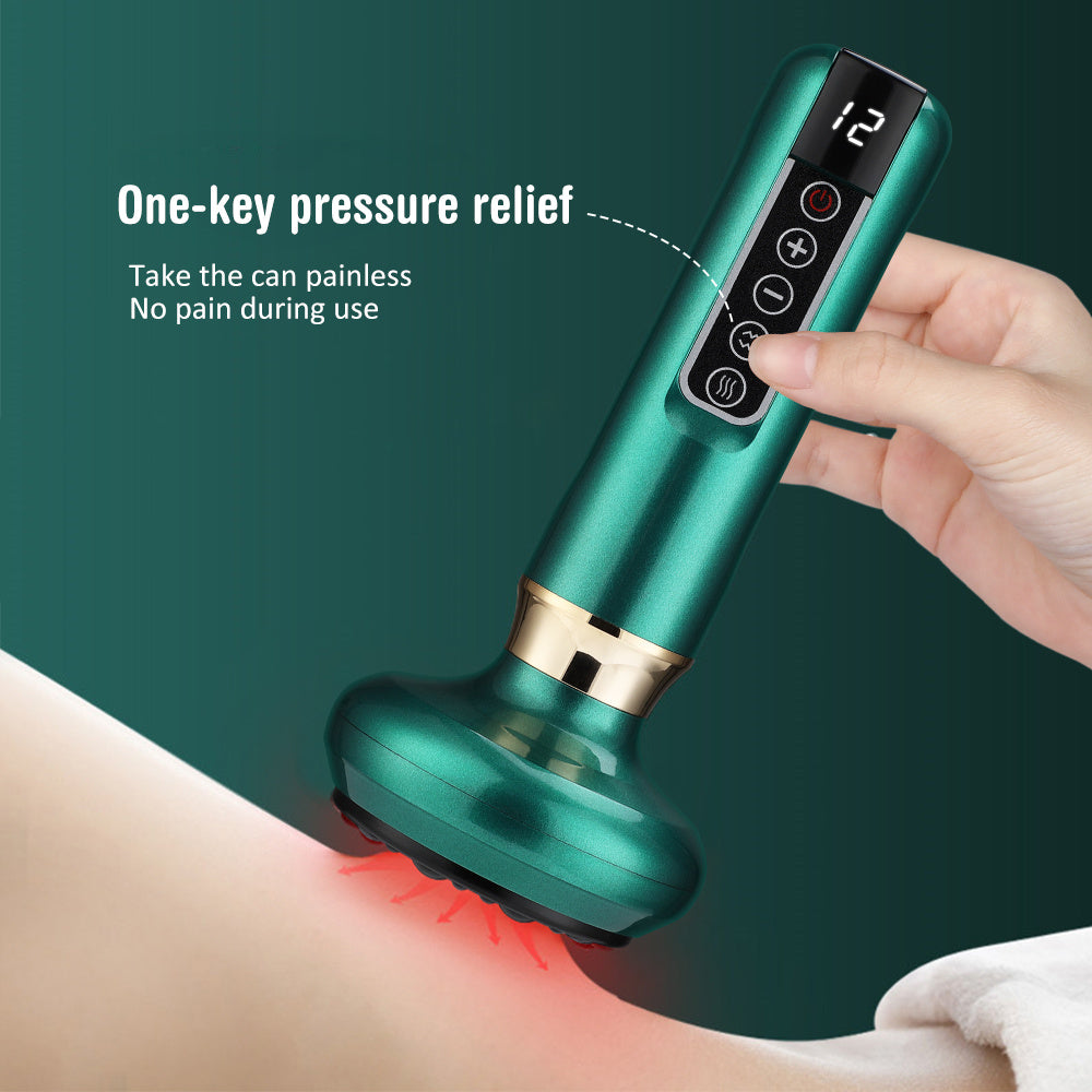Electric Vacuum Cupping Massager with Gua Sha – Anti-Cellulite Body Slimming Device for Fat Reduction & Muscle Relaxation