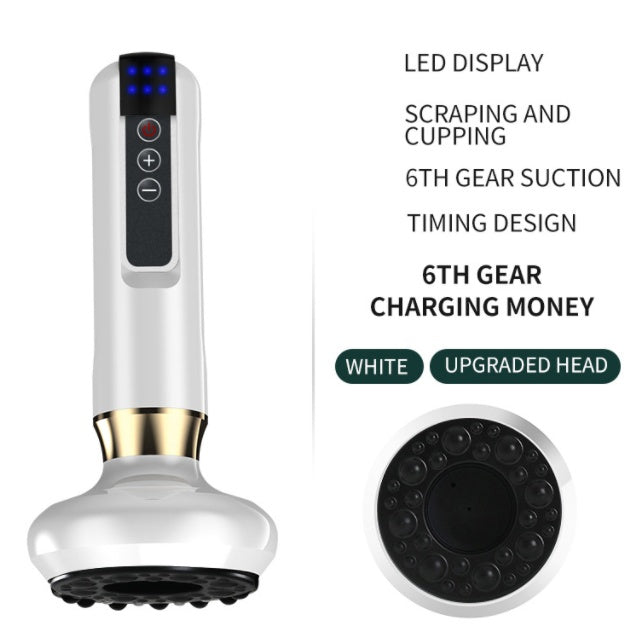 Electric Vacuum Cupping Massager with Gua Sha – Anti-Cellulite Body Slimming Device for Fat Reduction & Muscle Relaxation