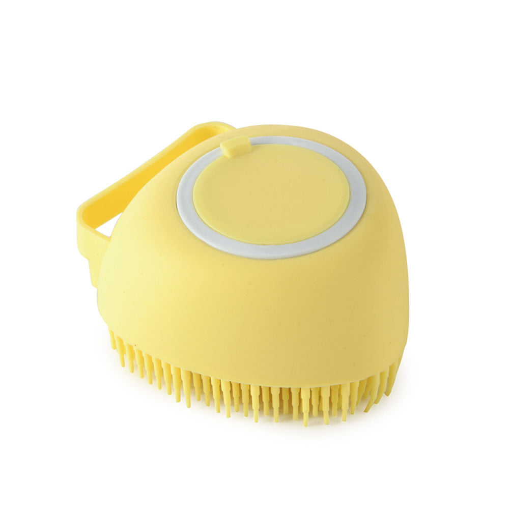 Silicone Pet Bath Massage Brush - Gentle Grooming Glove for Dogs & Cats