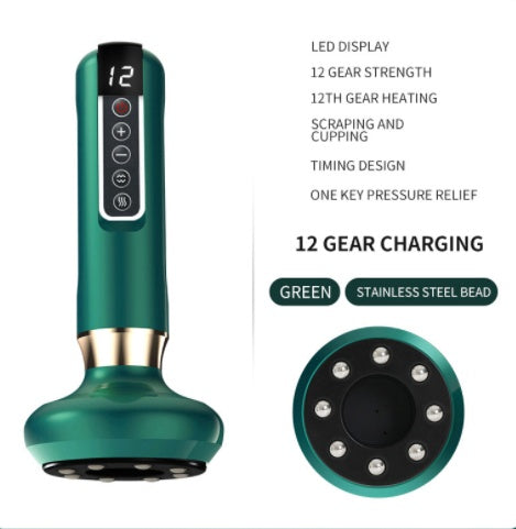 Electric Vacuum Cupping Massager with Gua Sha – Anti-Cellulite Body Slimming Device for Fat Reduction & Muscle Relaxation