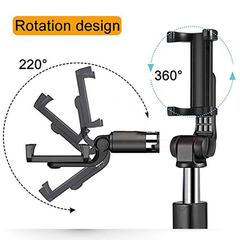Universal Bluetooth Selfie Stick Tripod - Compatible with iPhone & Android for Live Streaming