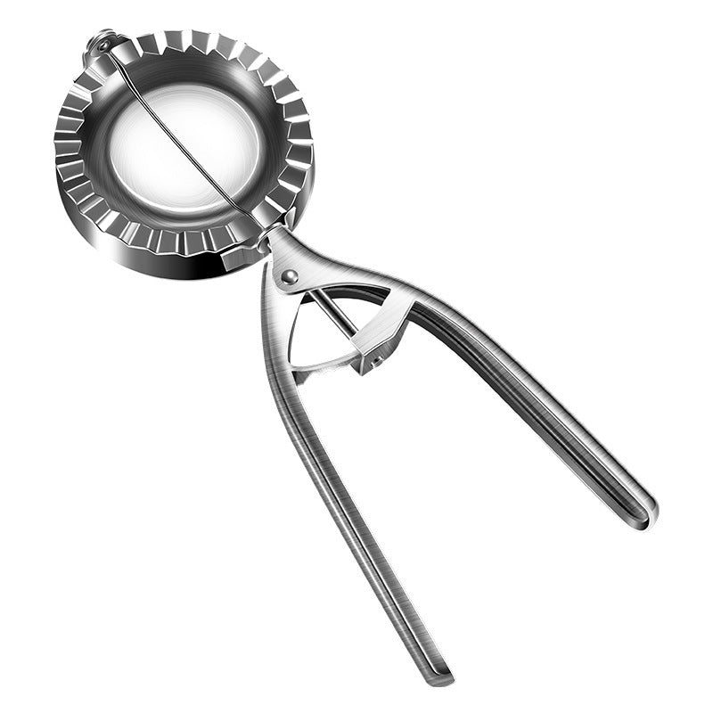 Stainless Steel Dumpling Maker Mold - Manual Dumpling Press & Skin Tool for Home Kitchen
