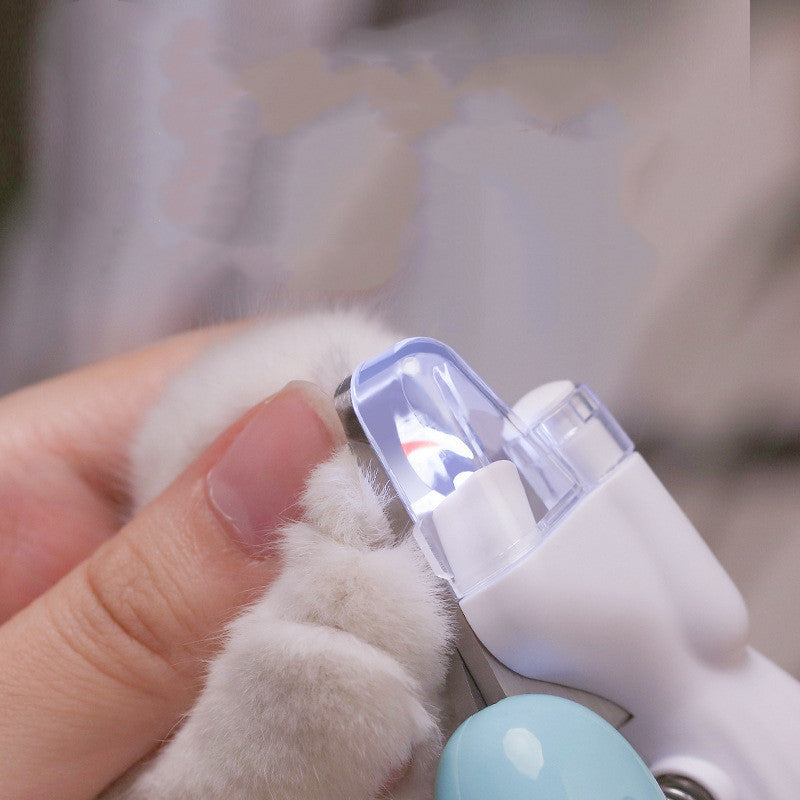 LED Pet Nail Clippers with Electric Nail Grinder – Dog & Cat Nail Trimmer with Safety Guard, Quiet Motor, Rechargeable & Portable Grooming Tool