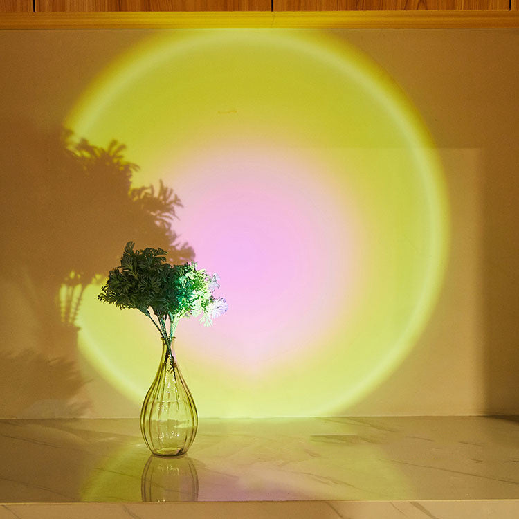 Wireless LED Under Cabinet Lights - Battery Powered Sunset Night Light for Kitchen Closet Bedroom