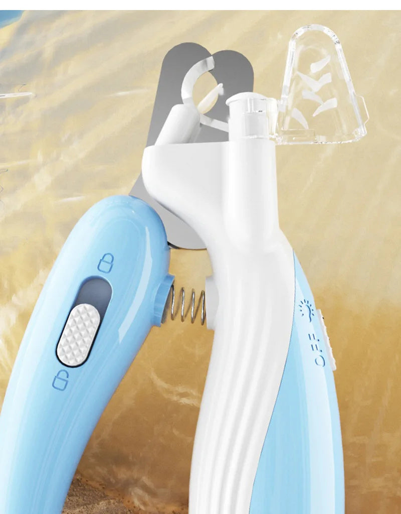LED Pet Nail Clippers with Electric Nail Grinder – Dog & Cat Nail Trimmer with Safety Guard, Quiet Motor, Rechargeable & Portable Grooming Tool
