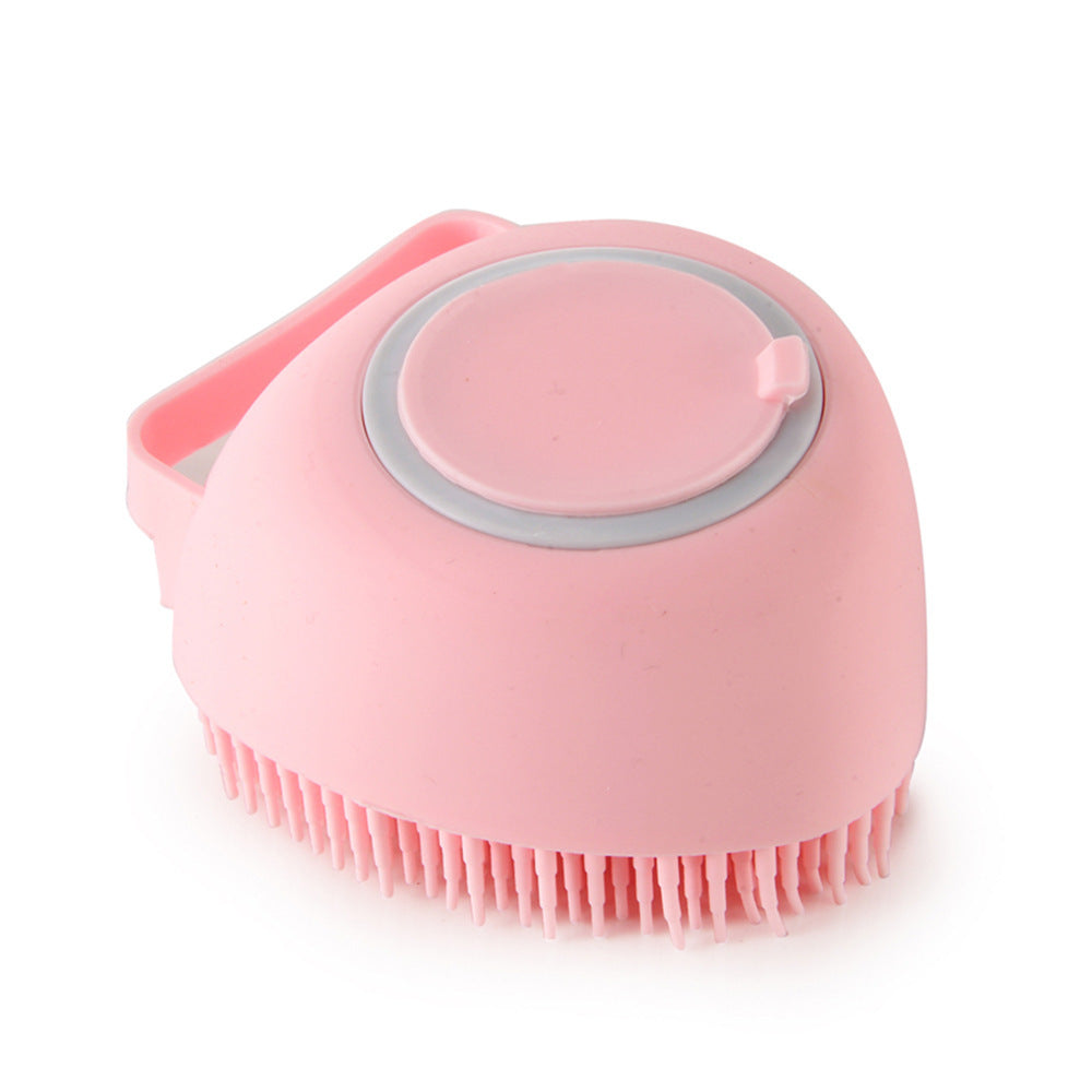Silicone Pet Bath Massage Brush - Gentle Grooming Glove for Dogs & Cats