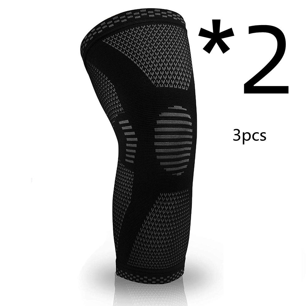 Breathable Knitted Knee Support Pads for Sports - Flexible Knee Sleeves for Men & Women