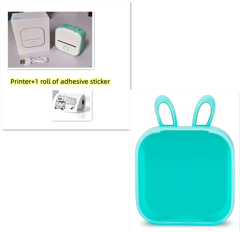 Portable Mini Thermal Label & Photo Printer - USB Rechargeable Pocket Printer for Students & Small Business
