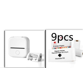 Portable Mini Thermal Label & Photo Printer - USB Rechargeable Pocket Printer for Students & Small Business