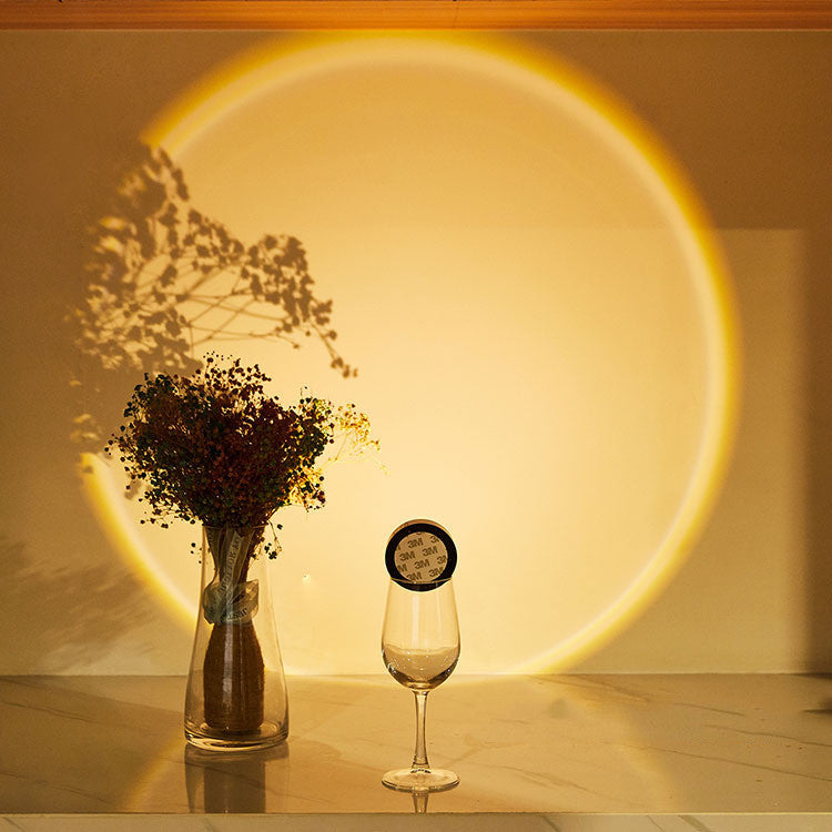 Wireless LED Under Cabinet Lights - Battery Powered Sunset Night Light for Kitchen Closet Bedroom