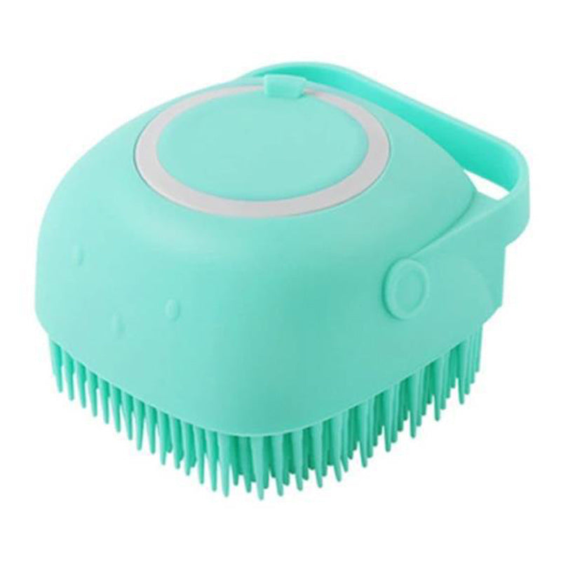 Silicone Pet Bath Massage Brush - Gentle Grooming Glove for Dogs & Cats