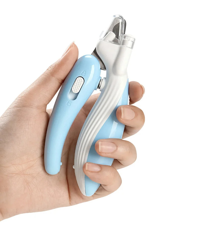 LED Pet Nail Clippers with Electric Nail Grinder – Dog & Cat Nail Trimmer with Safety Guard, Quiet Motor, Rechargeable & Portable Grooming Tool
